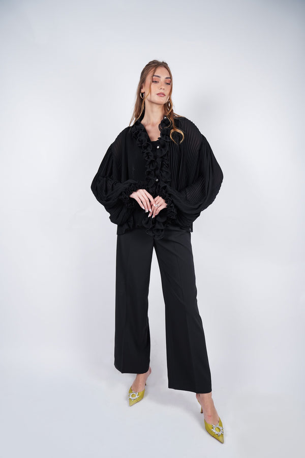 chemise Pleated with ruffles