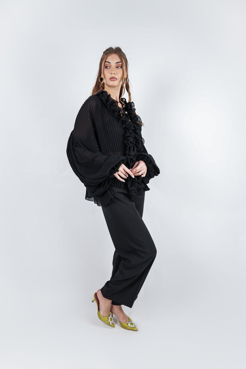 chemise Pleated with ruffles