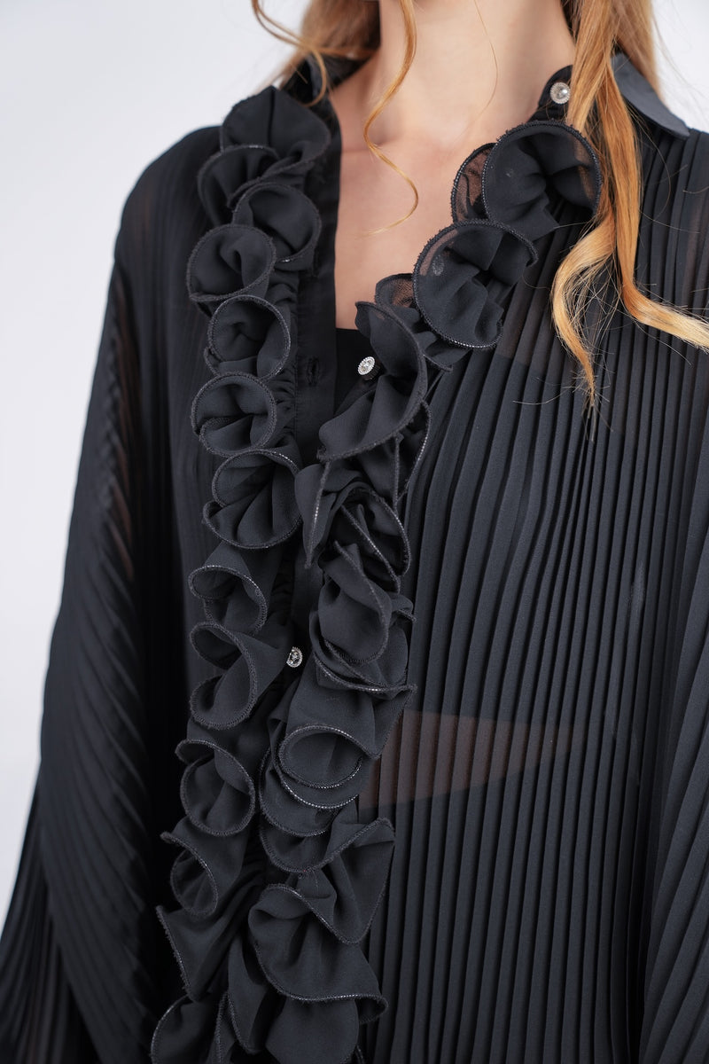 chemise Pleated with ruffles