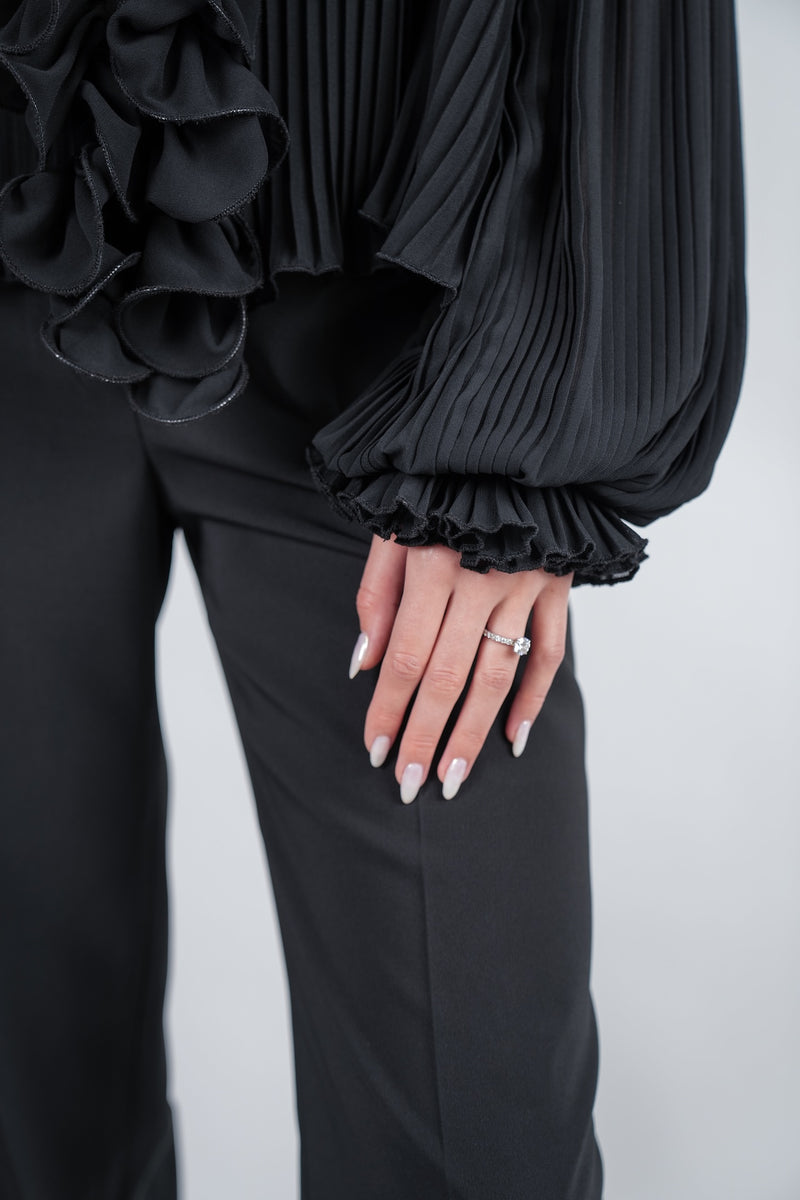 chemise Pleated with ruffles