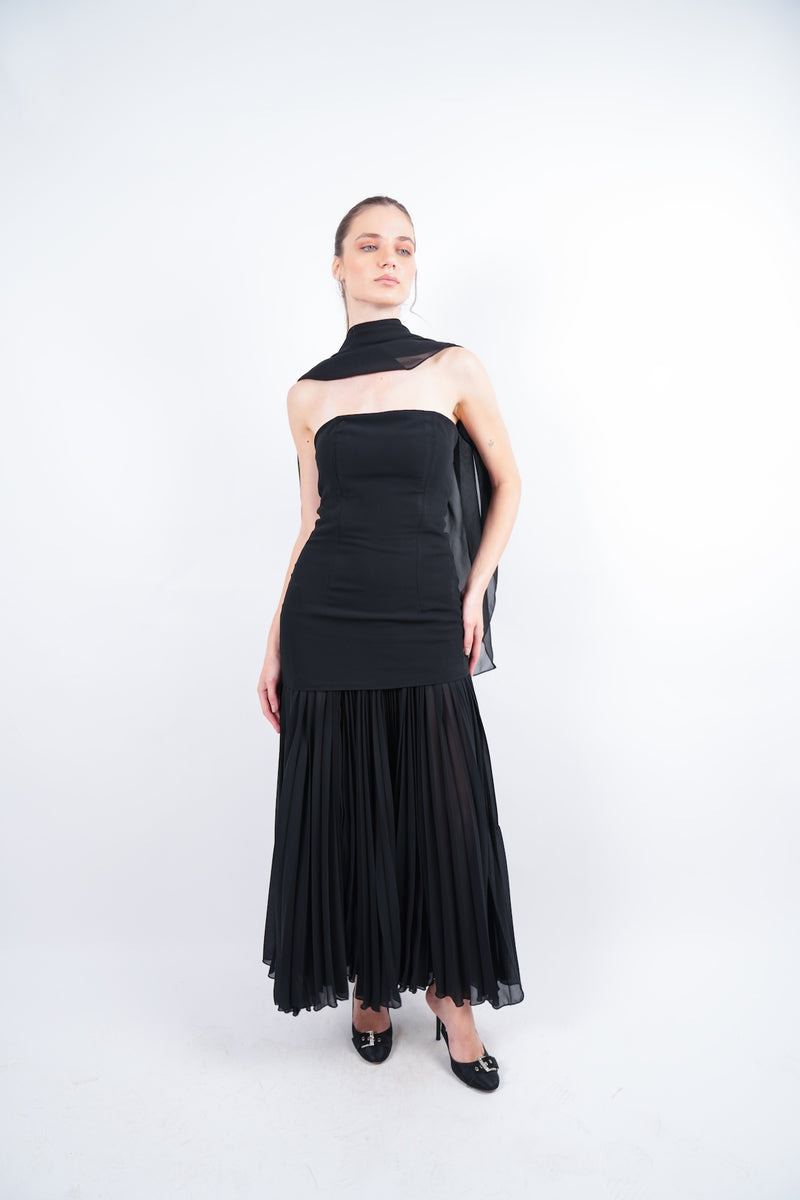 Drop Waist Pleated