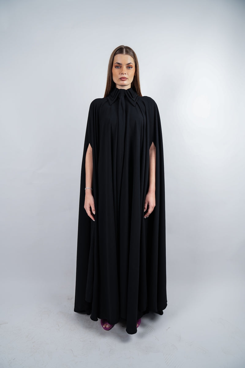 Collar Cape Gown