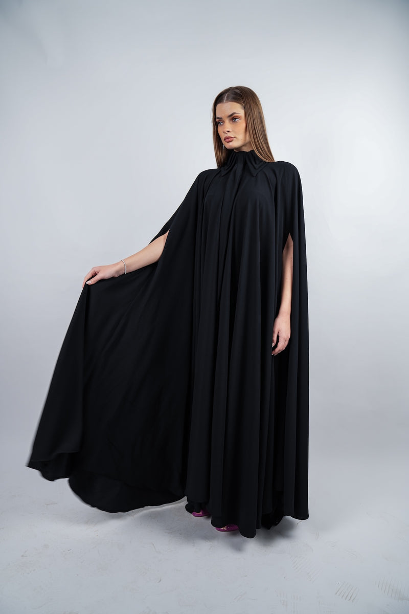 Collar Cape Gown