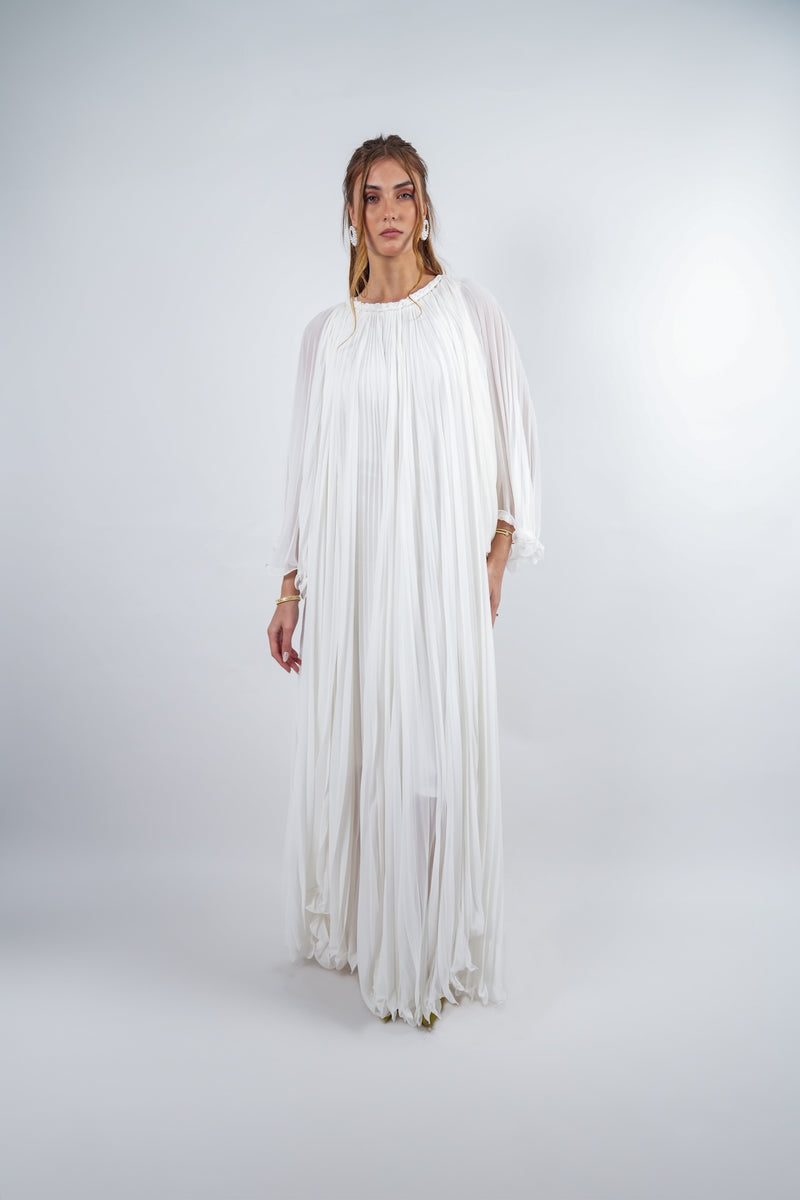 Pleated Kaftan Dress