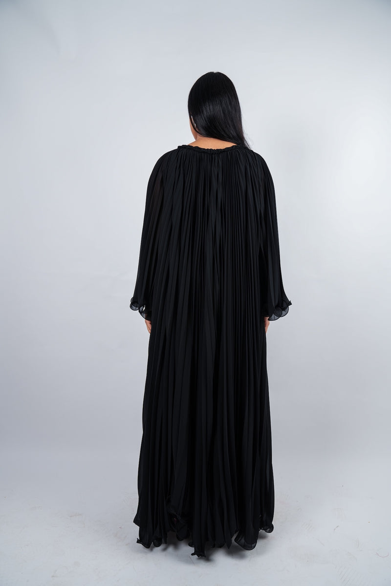 Pleated Kaftan Dress