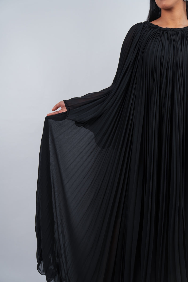 Pleated Kaftan Dress