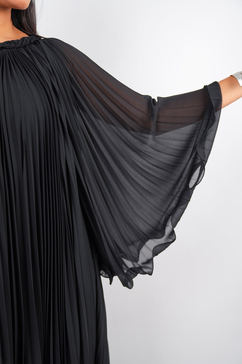 Pleated Kaftan Dress