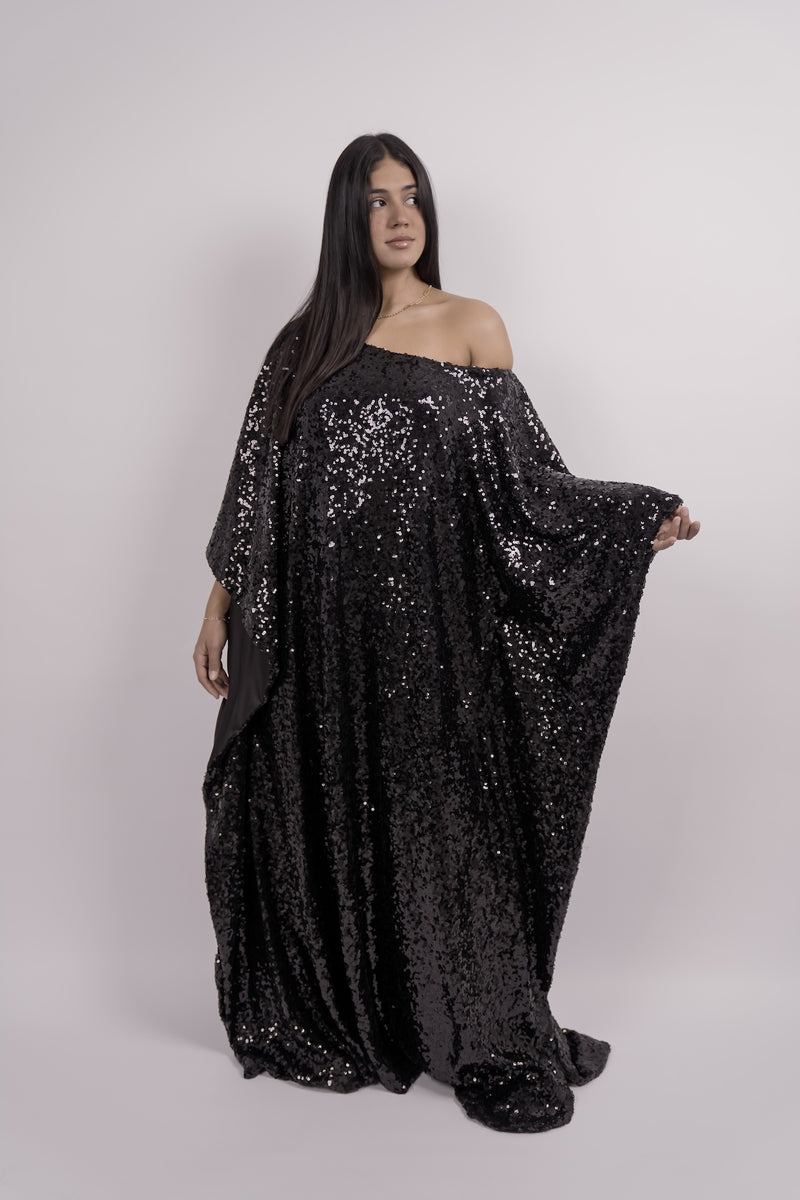 Sequin Kaftan Dress