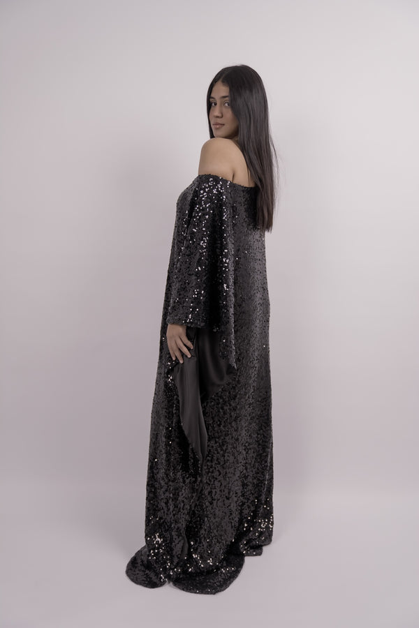 Sequin Kaftan Dress