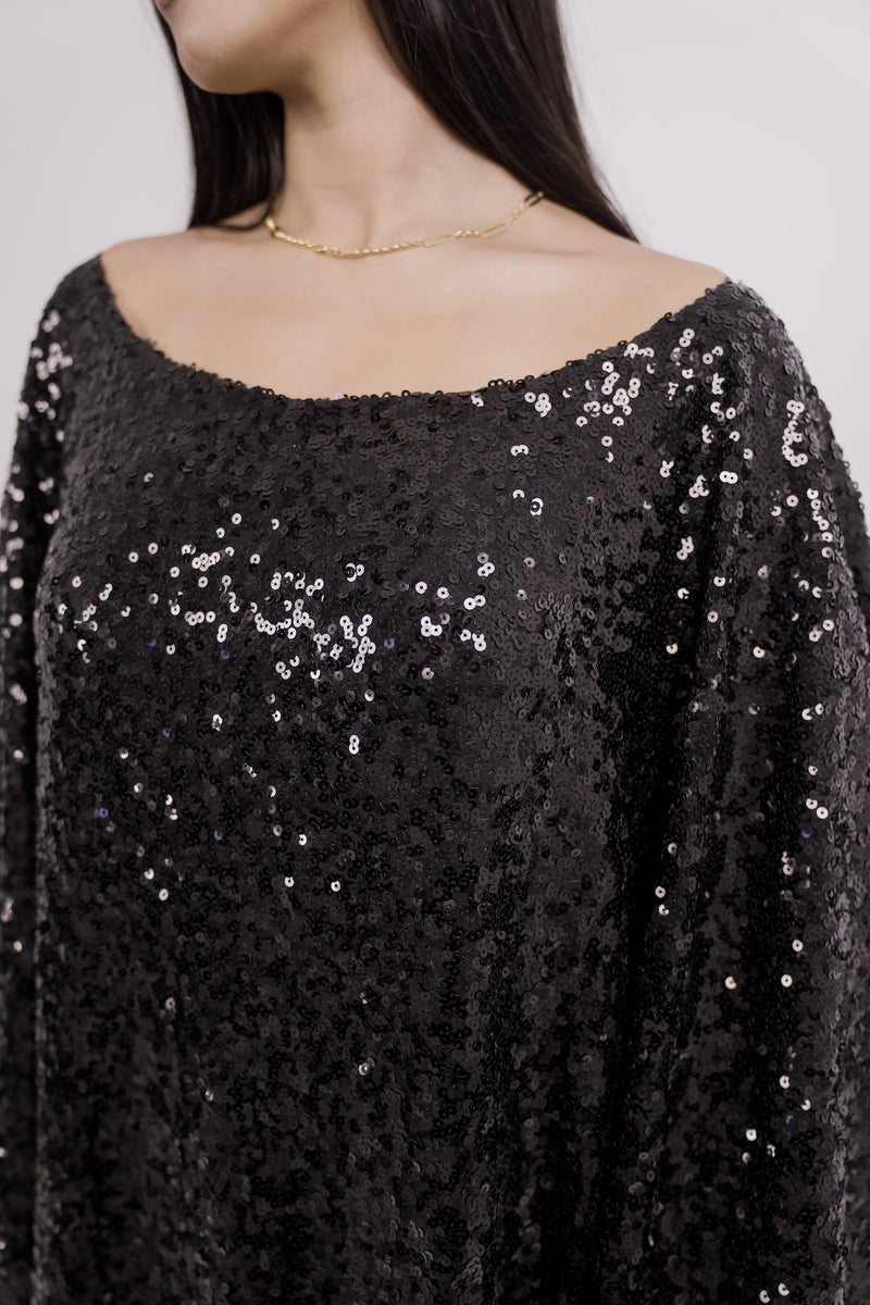Sequin Kaftan Dress