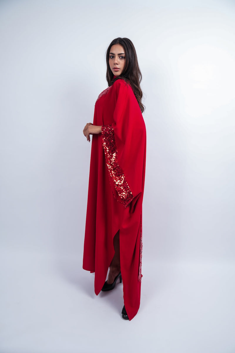 Sequin Trim Kaftan