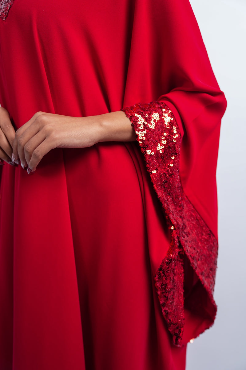 Sequin Trim Kaftan