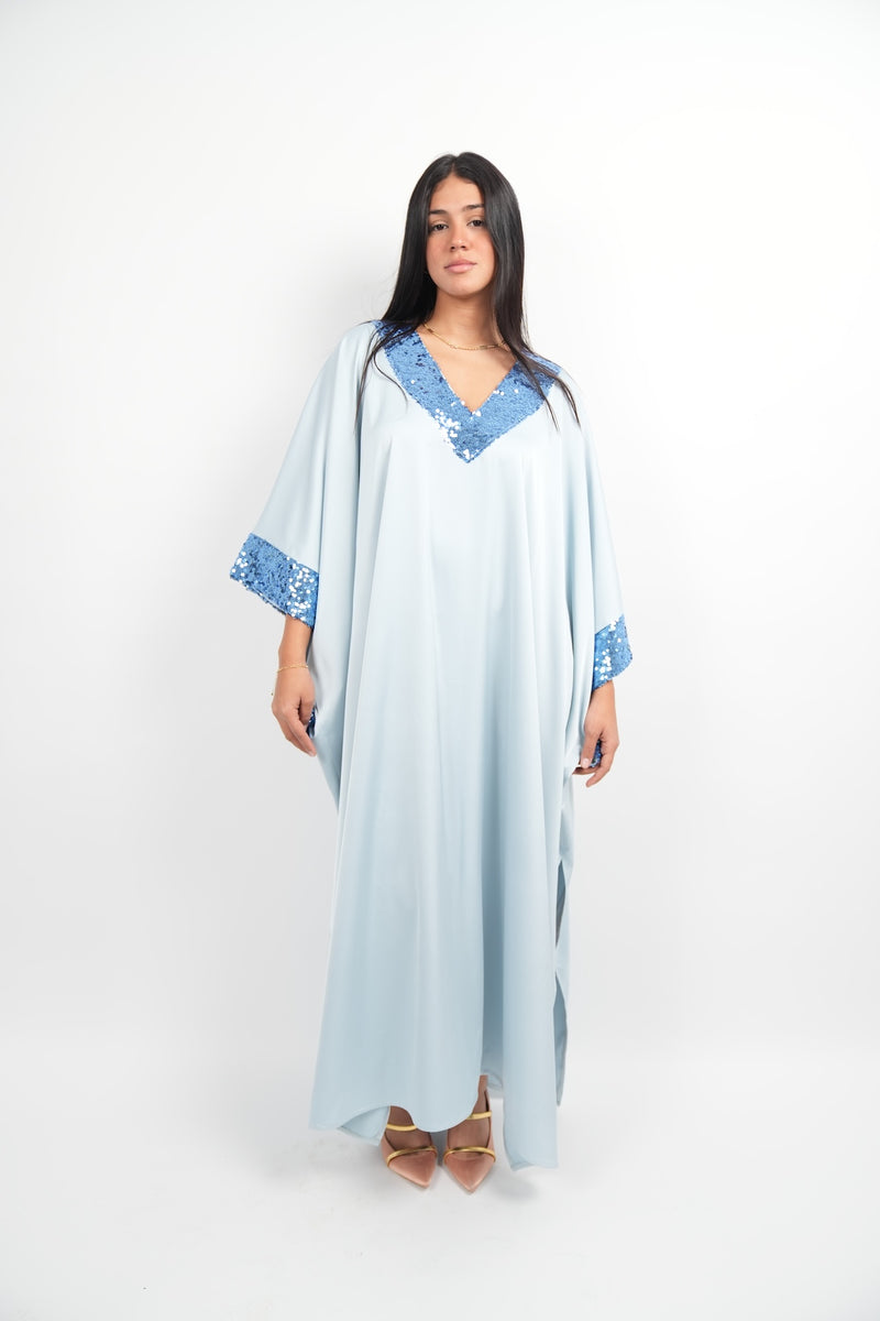 Sequin Trim Kaftan