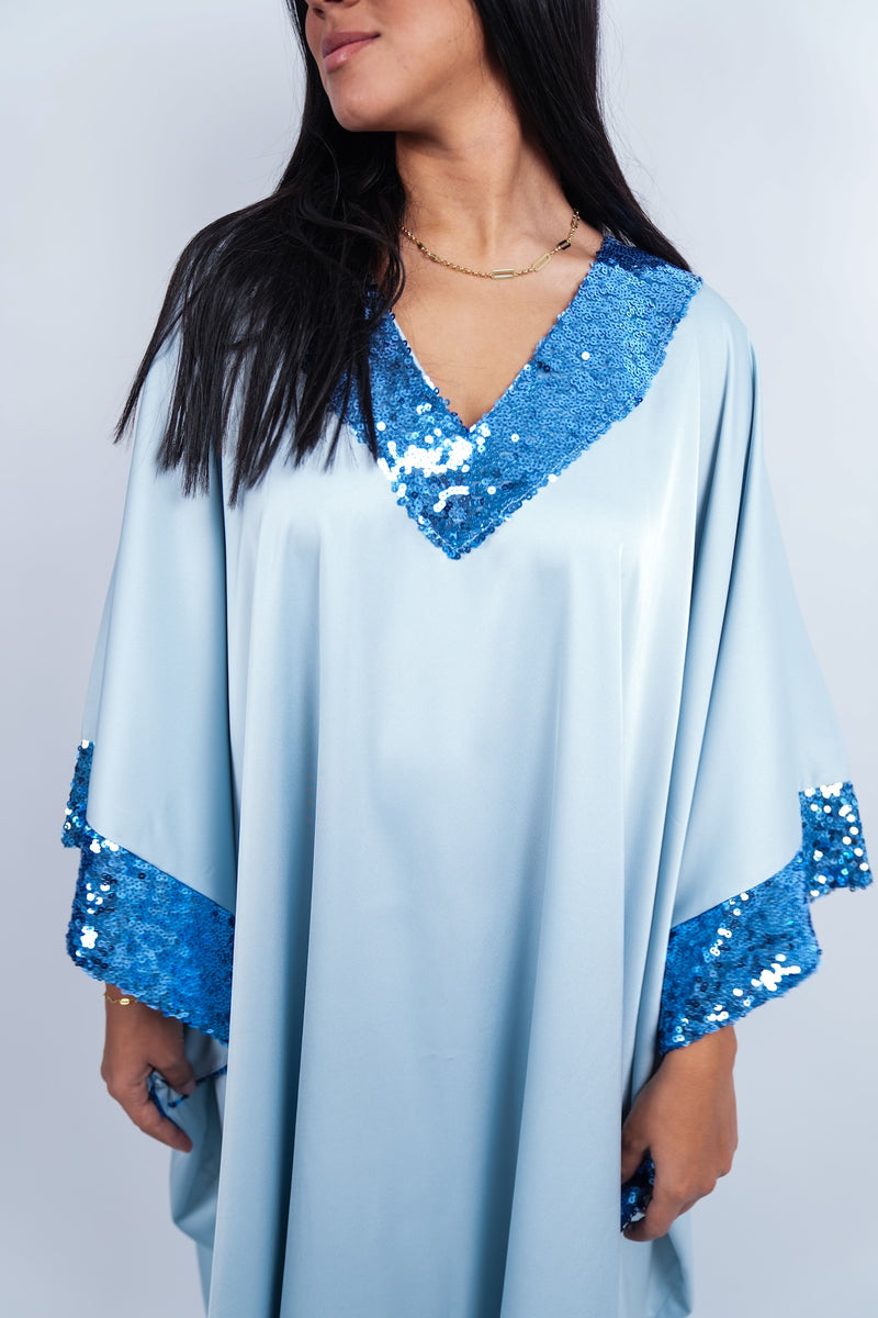 Sequin Trim Kaftan