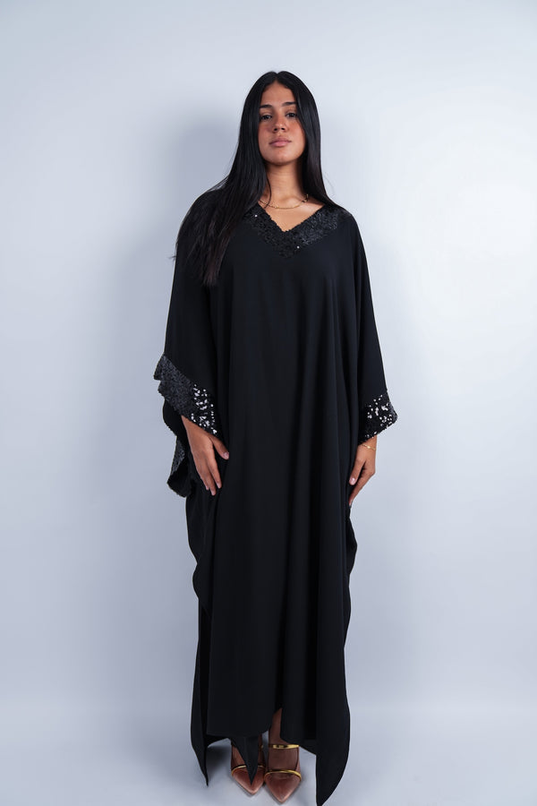 Sequin Trim Kaftan