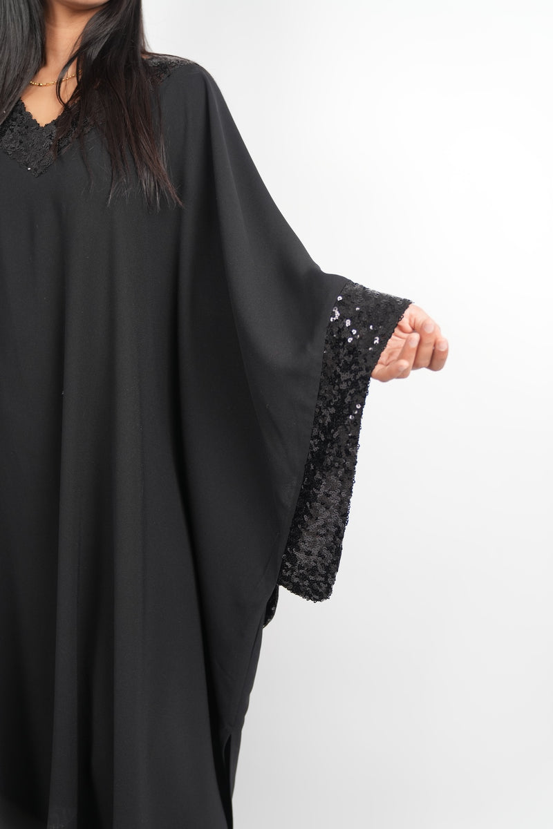 Sequin Trim Kaftan