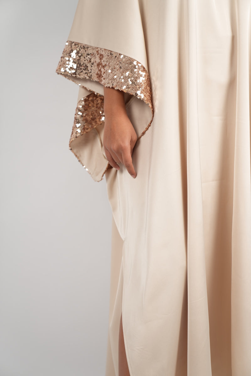 Sequin Trim Kaftan