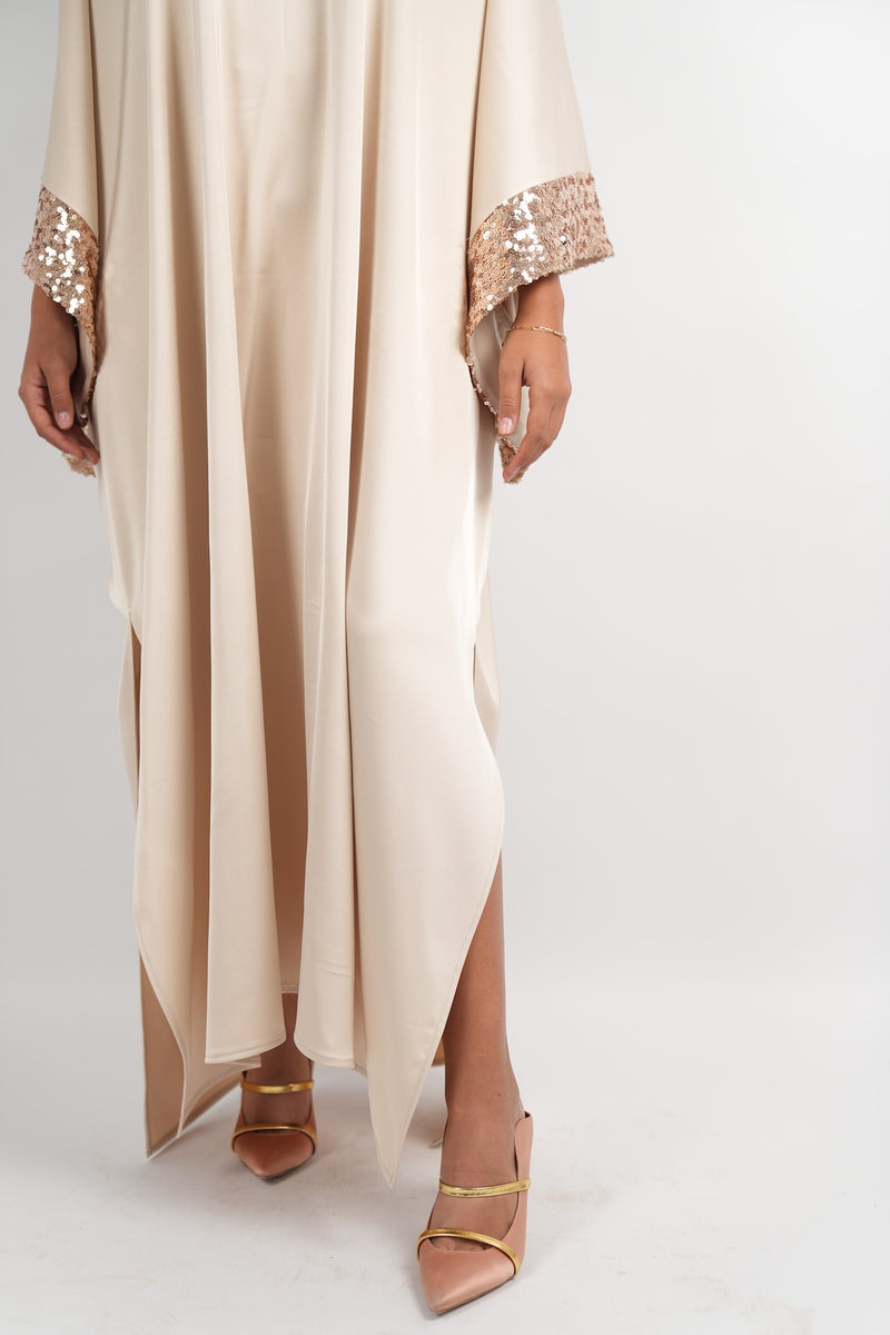 Sequin Trim Kaftan