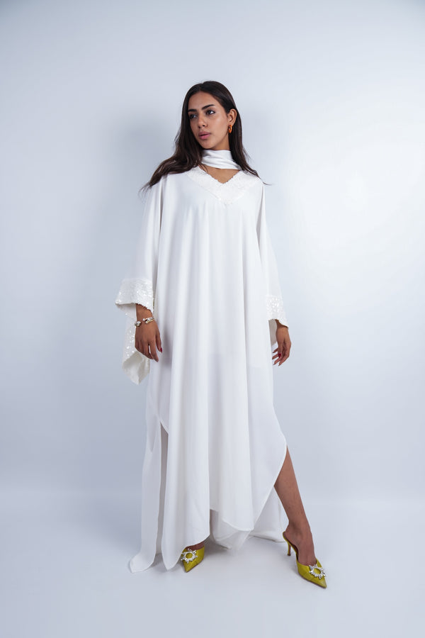 Sequin Trim Kaftan