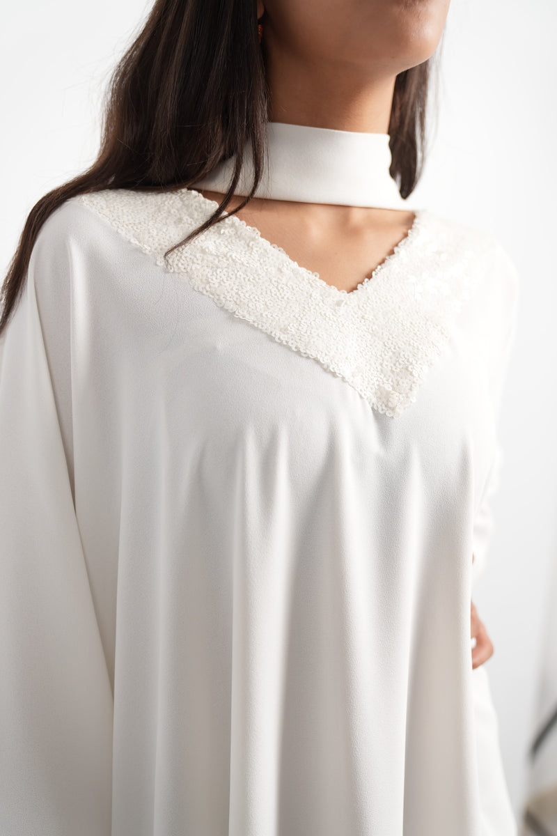 Sequin Trim Kaftan